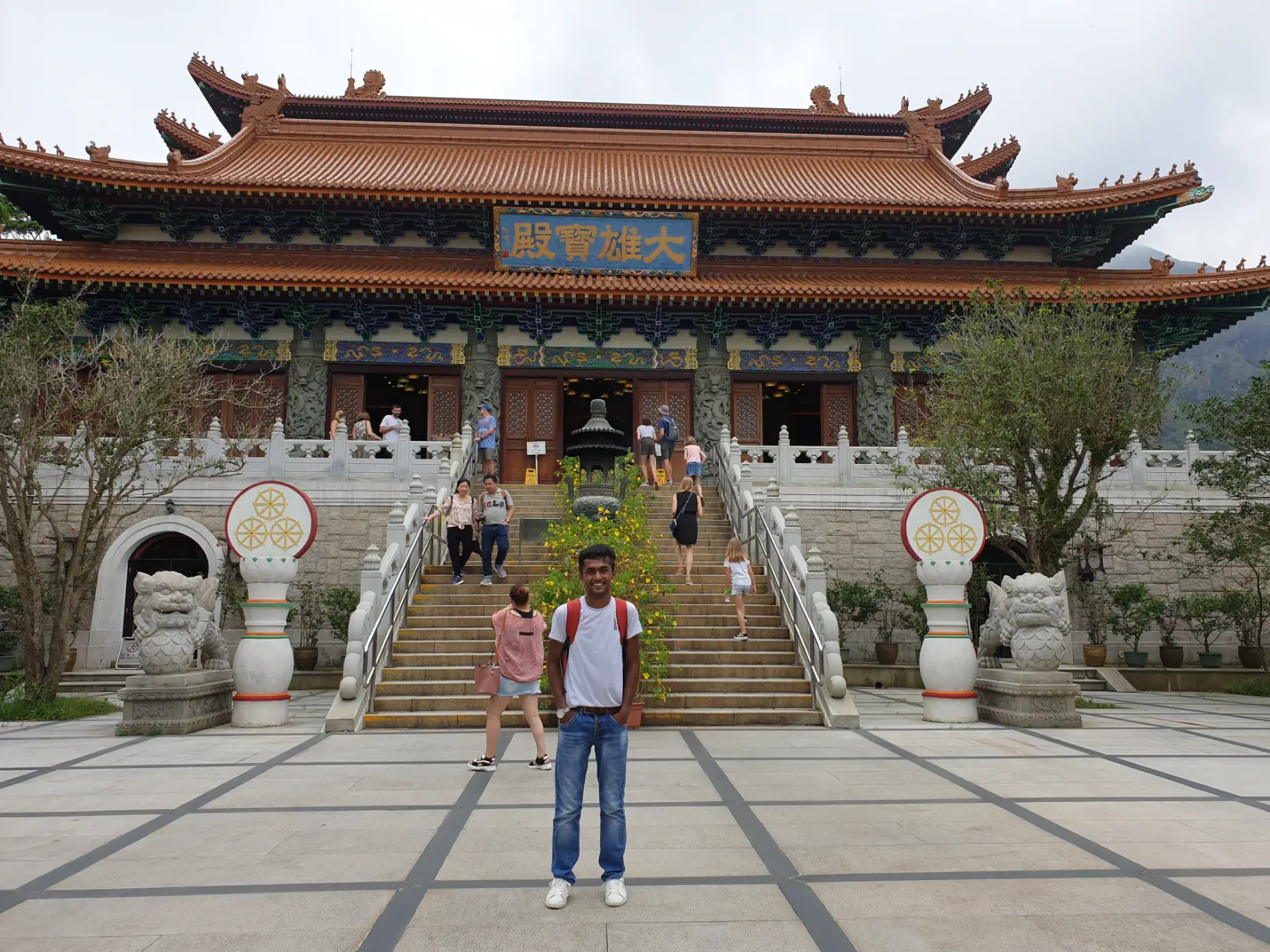 infront of Po Lin Monastery