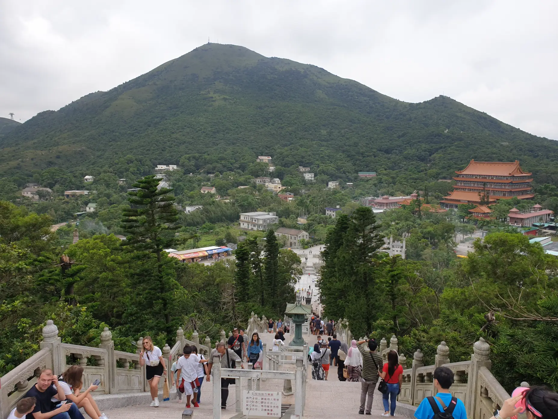 Po Lin Monastery view from Tian Tan Big Buddha 