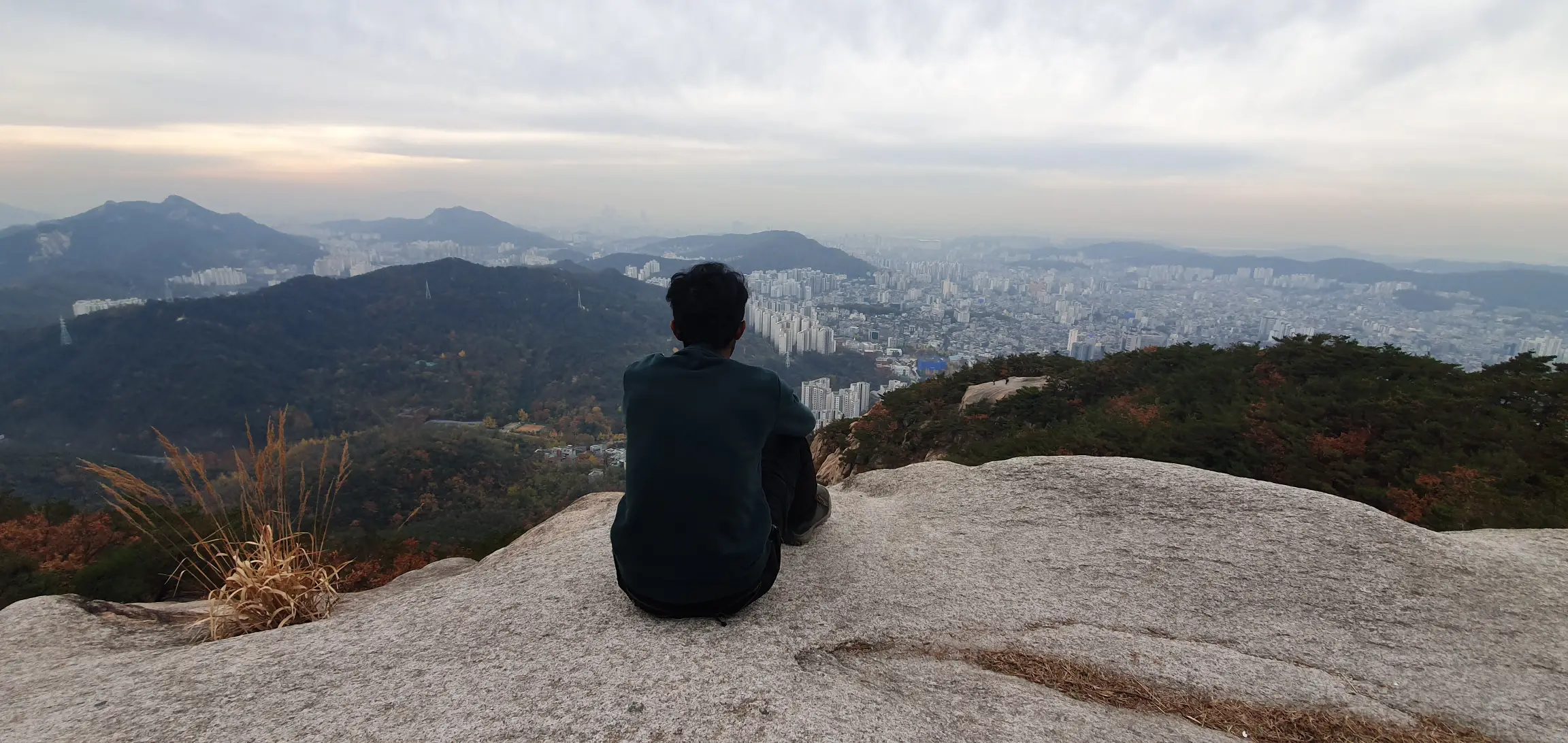 bukhansan mountain autumn view