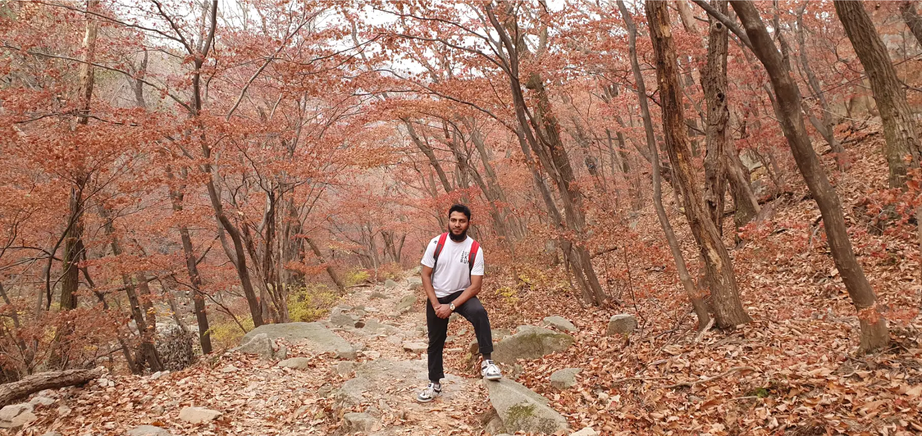 somewhere in bukhansan mountain - bukhansan hiking in autumn