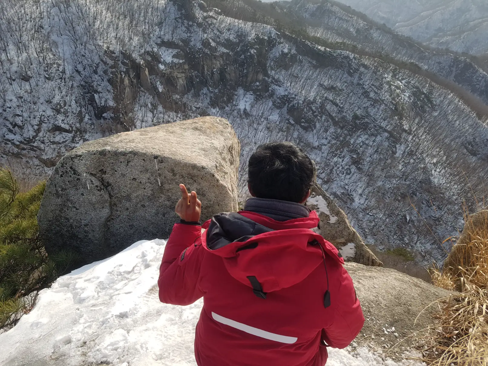 view from unaksan mountain Turtle Rock